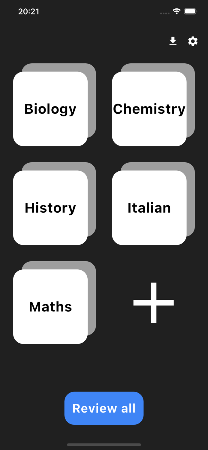Recall - Efficient Flashcards