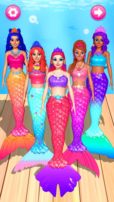 Color Reveal Mermaid Games Screenshot