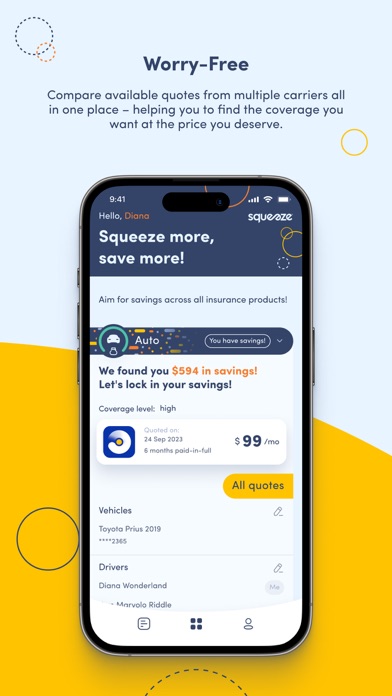Squeeze Insurance Screenshot