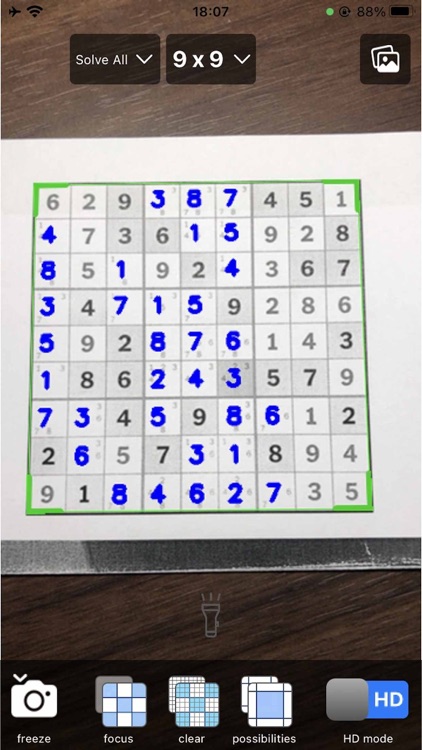 Sudoku Solver Realtime Camera screenshot-7