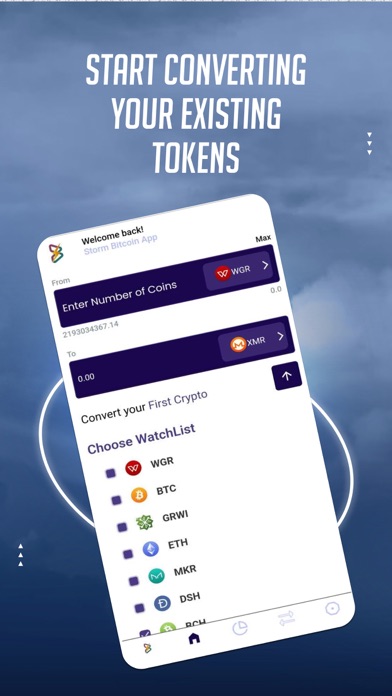 Storm Bitcoin App Screenshot