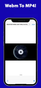 Webm Video Reader MP4 Convert screenshot #3 for iPhone