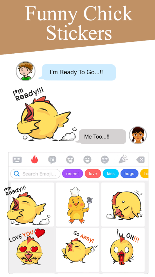 Funny Chick Stickers - 1.3 - (iOS)