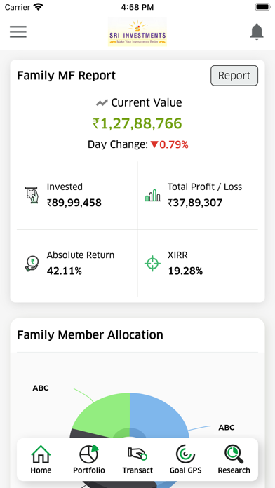 Sri Investments Screenshot