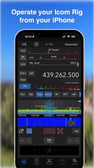 SDR-Control Mobile Screenshot