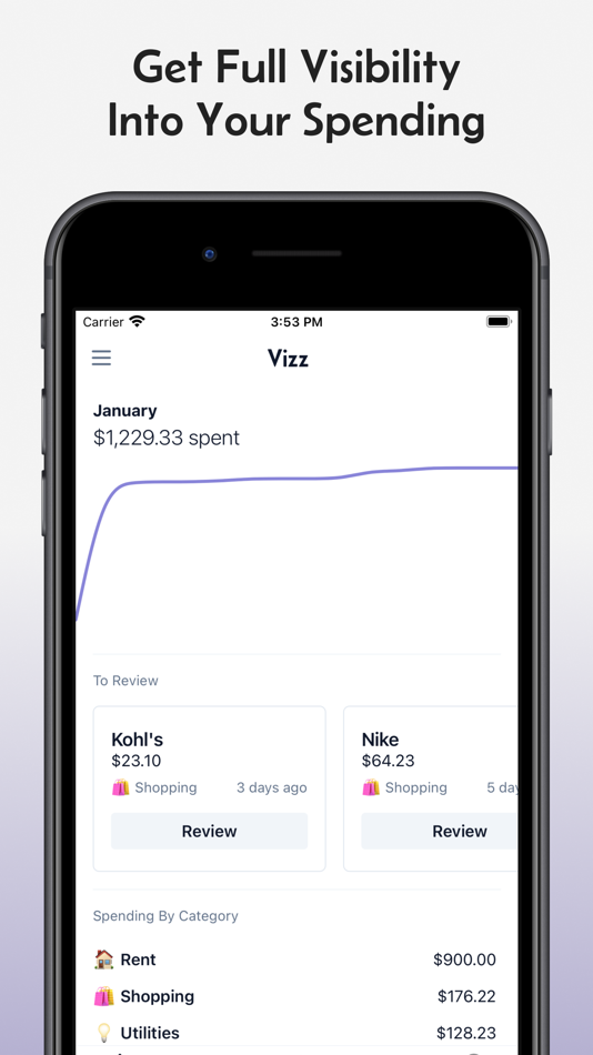 #1. Spending Tracker - Vizz (iOS) 由: Vizz Labs LLC