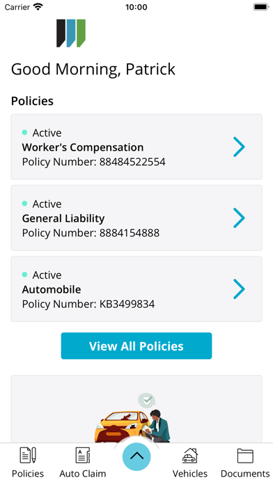 Wells Insurance Online Screenshot