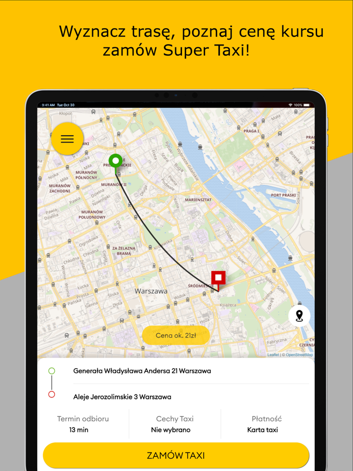 SUPER TAXI Warszawa 196 22