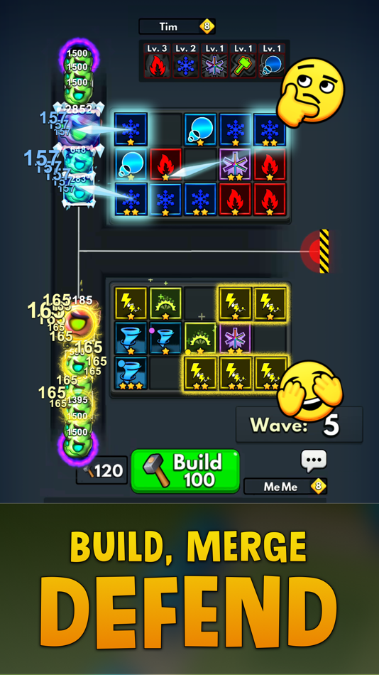 #4. Merge Clash: Tower Defense (iOS) 由: Block Puzzle Games