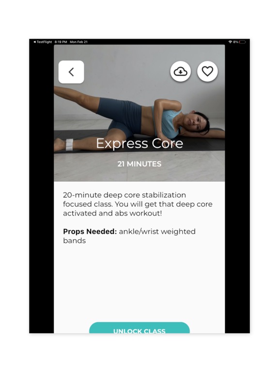 Thicha Pilates iPad screenshot 4 - Health & Fitness app