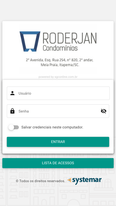 Roderjan Condomínios Screenshot