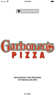 garbonzo’s pizza iphone screenshot 2