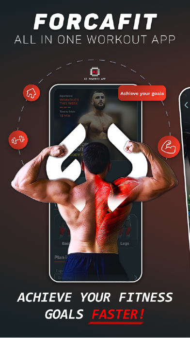 Screenshot #1 pour ForcaFit - Home & Gym Workout