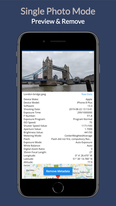 Photo Metadata Remover Screenshot