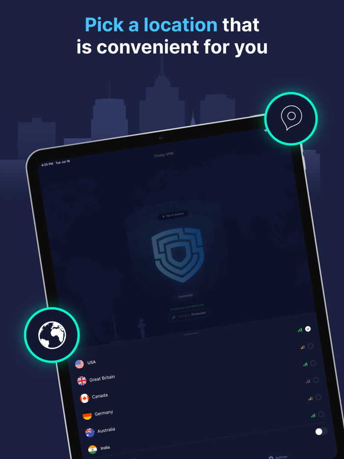 Trinity VPN - Fast and Unlimited