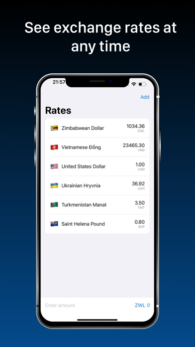 Ocean - Currency Converter Screenshot