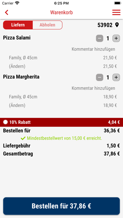 Big Boy Pizza Rheinbach Screenshot