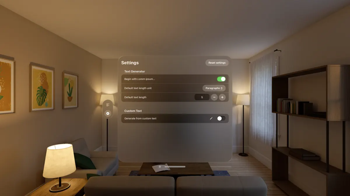 Lipsumizer screenshot 2