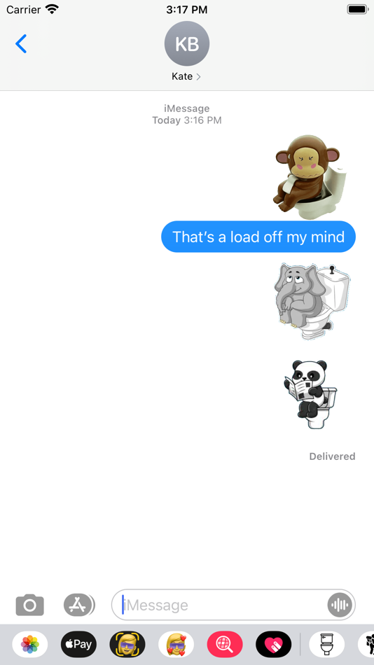 #6. Toilet Stickers (iOS) 来自: Paul Scott