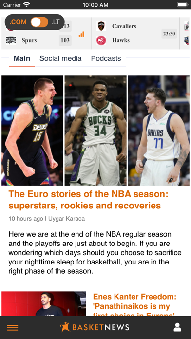 BasketNews Screenshot