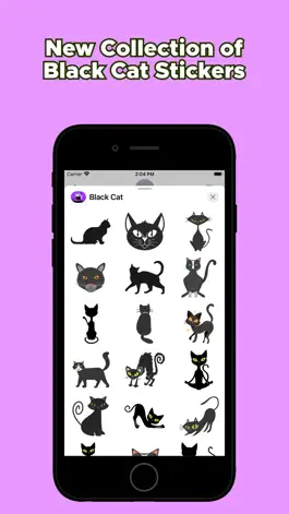 Game screenshot Black Cat Sticker Emojis apk