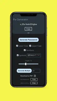 passwords generator iphone screenshot 3