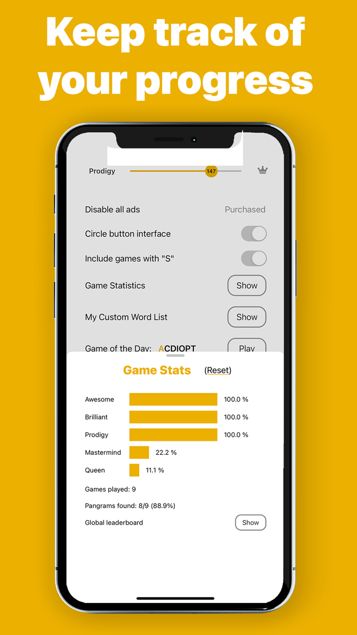 Spelling Queen Pangrams