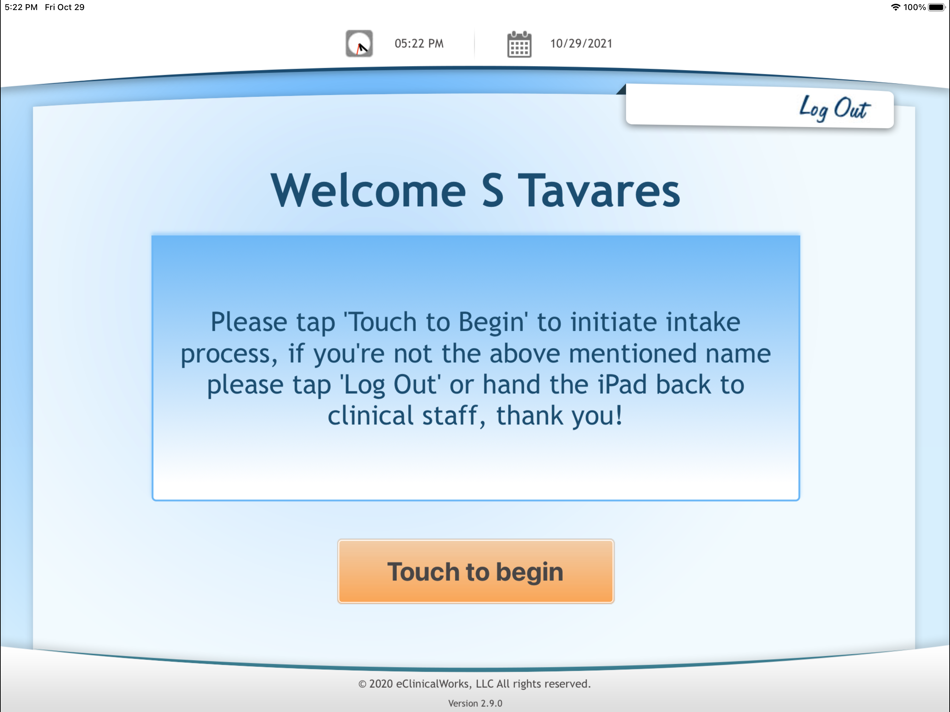 #8. eClinicalWorks Kiosk (iOS) 由: eClinicalWorks LLC