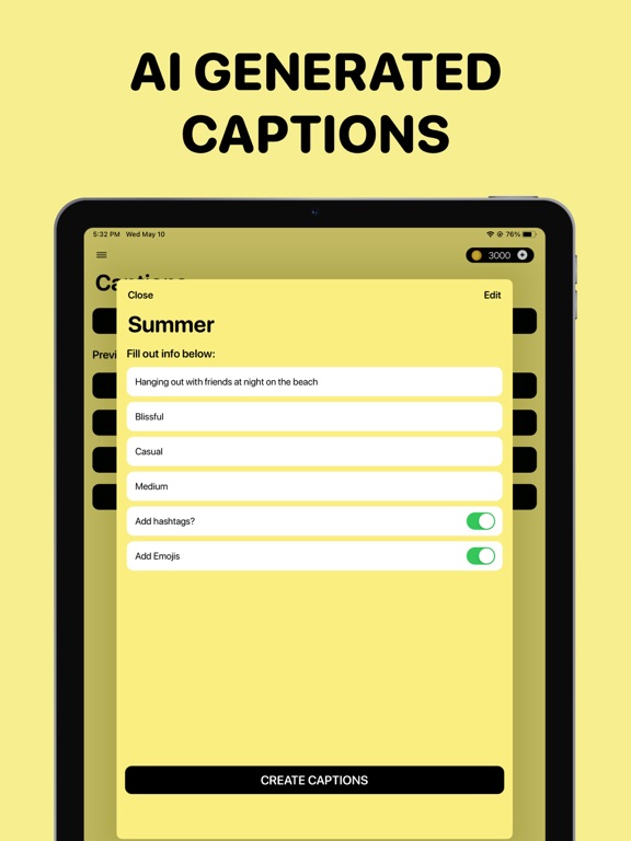 Screenshot #4 pour AI Caption Generator