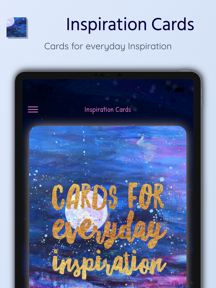 Inspiration Cards.