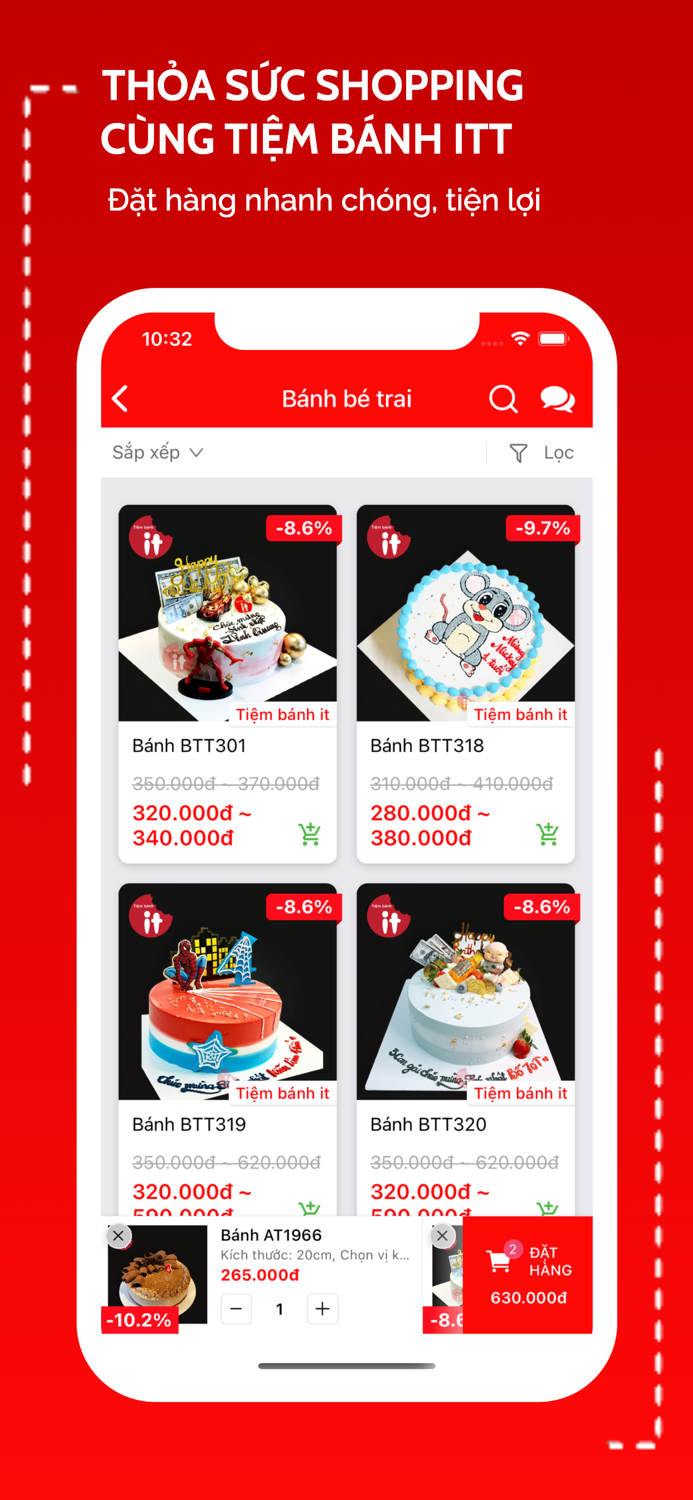 Tiembanhitt - Đặt bánh online