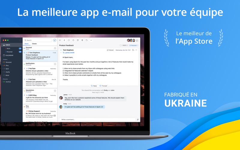 Screenshot #1 pour Spark – Email App by Readdle