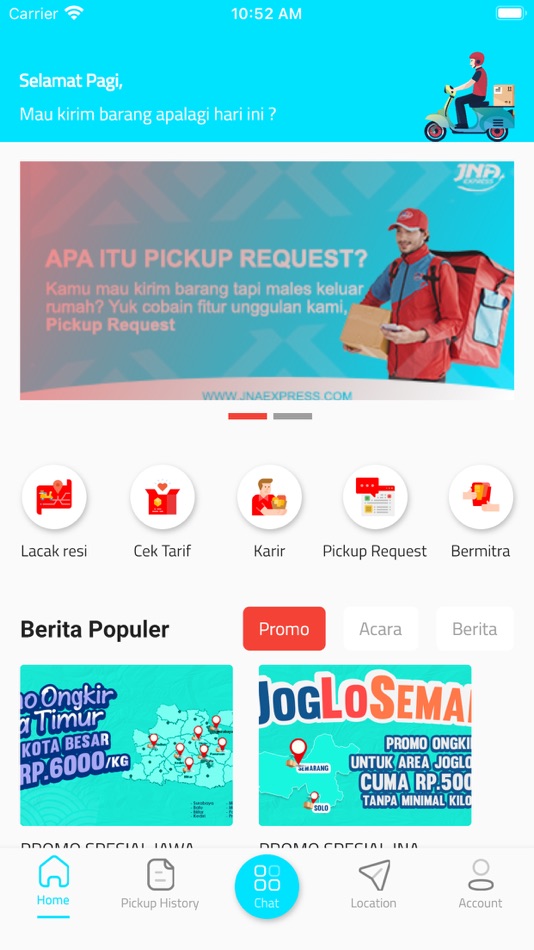 #1. JNA Express (iOS) Podle: PT. ANDALAN DUA SATU EKSPRES