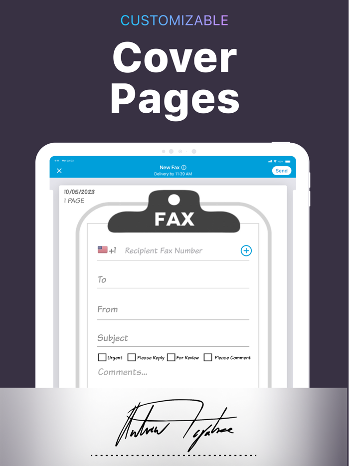 iFax App Send Fax from iPhone