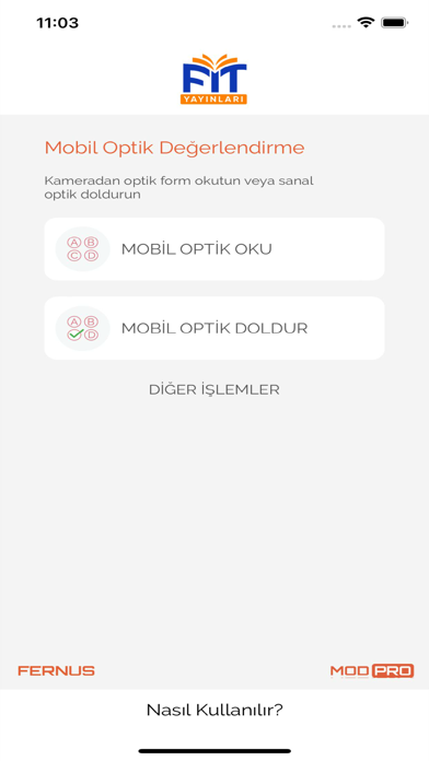 Fit Optik Okuma Screenshot