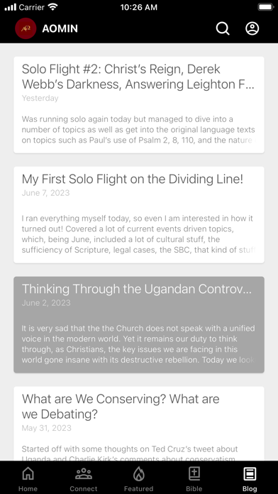 A & O Ministries Screenshot