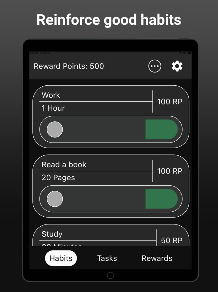 Habits - Reward Efforts