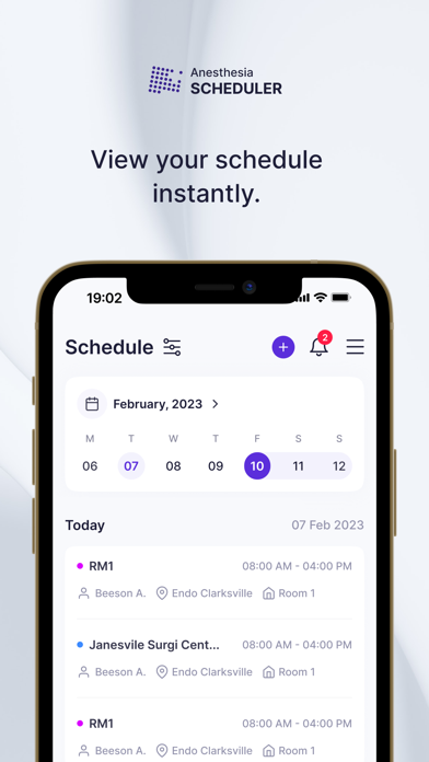 Screenshot #1 pour Anesthesia Scheduler