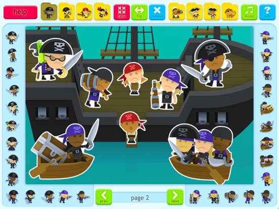 Screenshot #5 pour Pirates Sticker Book