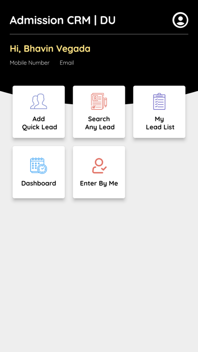 GNUMS Admission CRM Screenshot