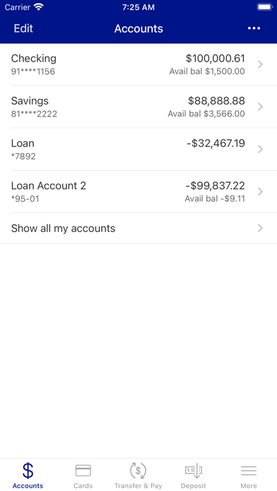 EFCU Financial Mobile Banking Screenshot