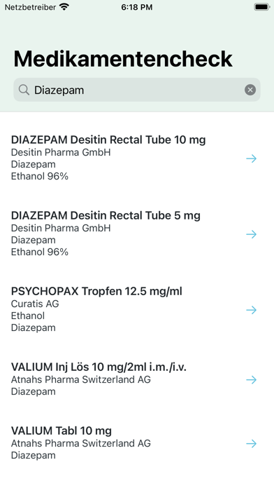 Medikamente & Kostengutsprache Screenshot