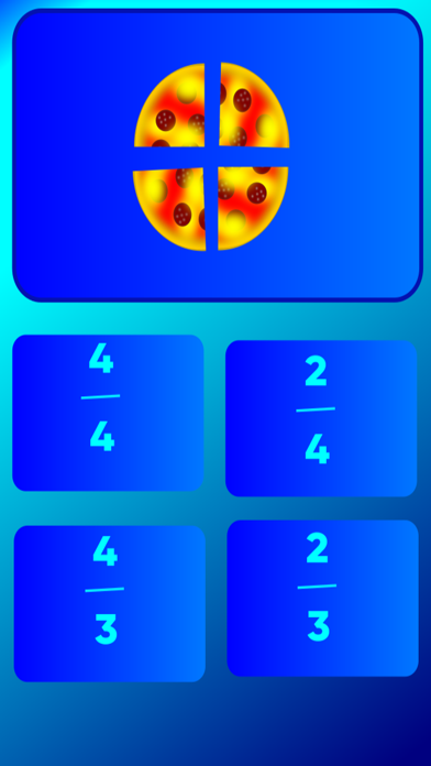 Breuken 1, rekenen met pizza's Screenshot