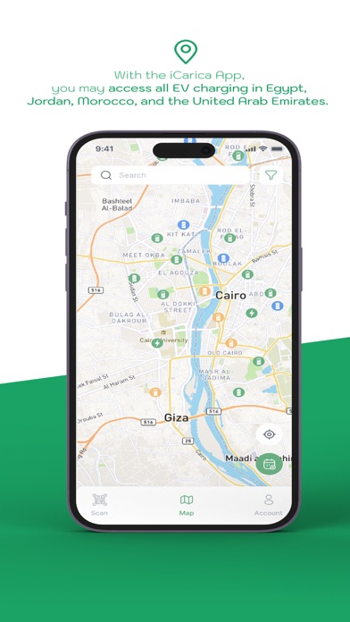 iCarica EV charging in Mena Screenshot