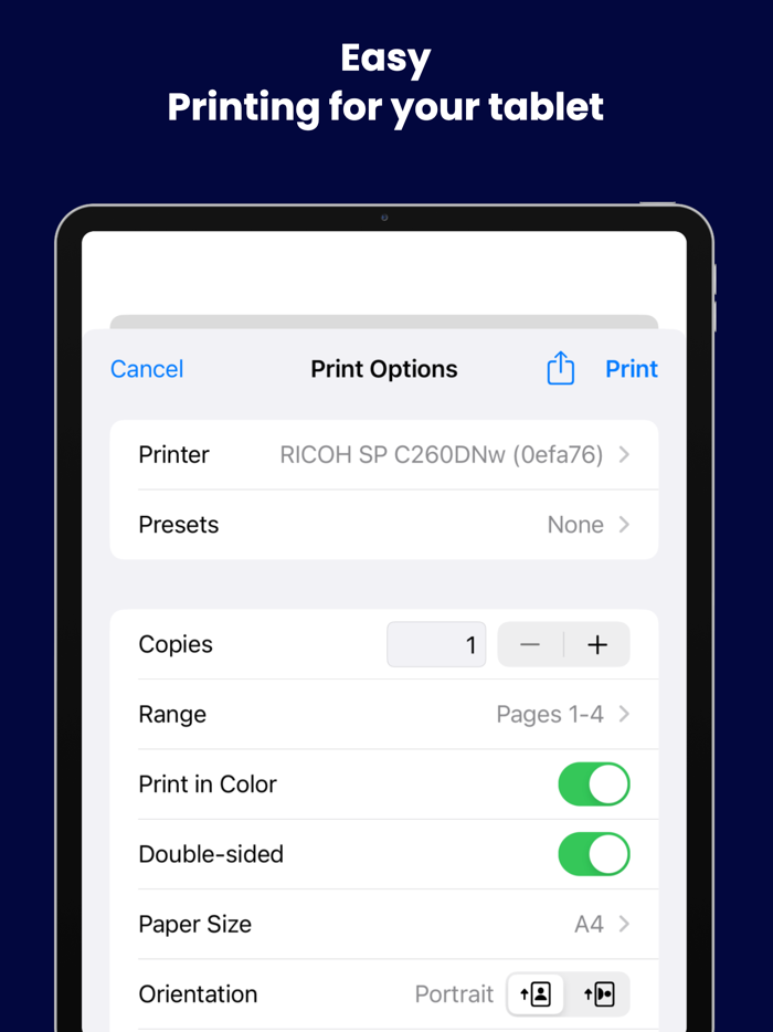 Printer App - Print and Scan PDF