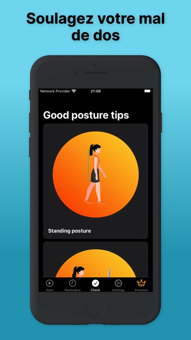 Screenshot #3 pour Rappel de Posture - Mal au dos