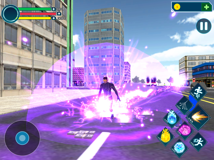 Amazing Flying Rope Hero 3D