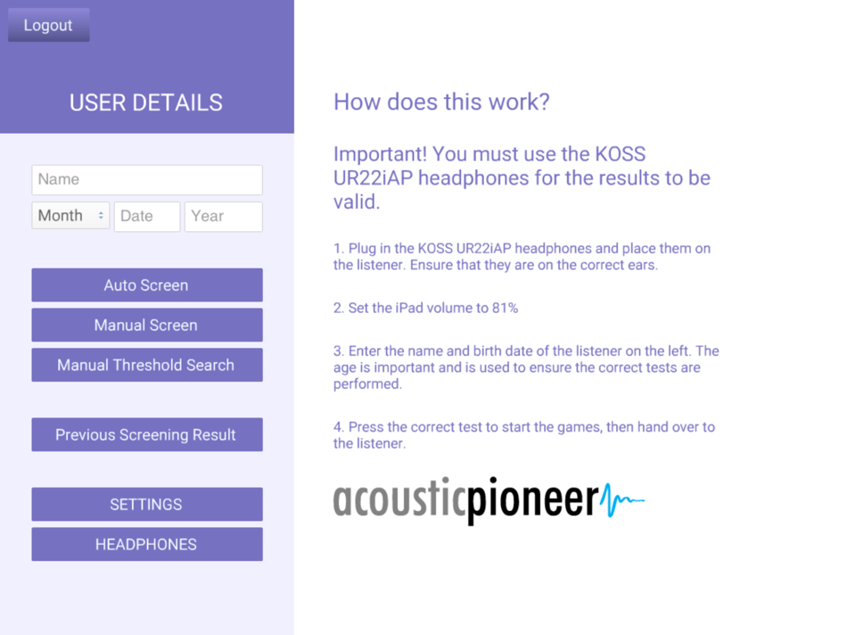 #2. Air-Conduction Audiometer (iOS) 由: Acoustic Pioneer