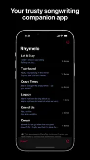 rhymelo iphone screenshot 1