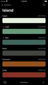 palettes manager iphone screenshot 2